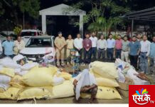 सावली तालुक्यातील रय्यतवारी येथे बनावट प्रतिबंधित तंबाखू कारखान्यावर धाड ; 11.31 लाखांचा मुद्देमाल जप्त. गुन्हे शाखेची कारवाई 📍स्थानिक पोलिसांनी यापूर्वी कारवाई का केली नाही ? अन्न व औषध विभाग झोपेत होता का ? स्थानिक पोलिसांची संशयास्पद भूमिका चर्चेचा विषय ठरली.